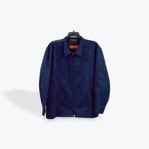 Red Kap Mens‎ XXL Navy Blue Workwear Jacket Quilted Lined Full Zip